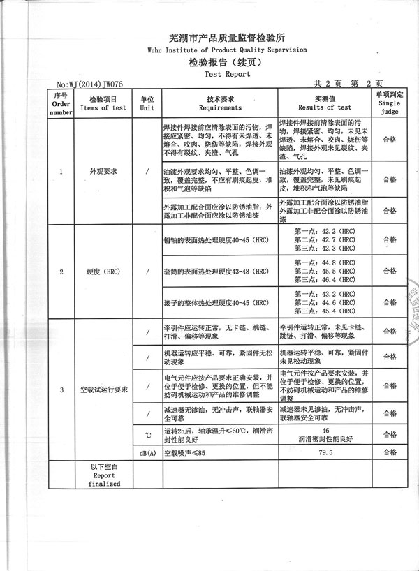 马鞍山检验报告2